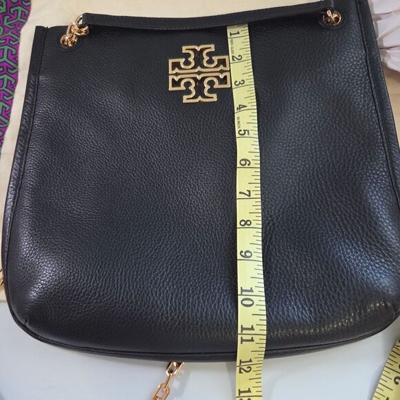 Tory Burch Black Leather Tote Bag - Picture 7 of 8